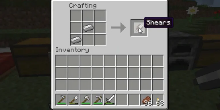 Minecraft: How to make & use shears to shear sheep