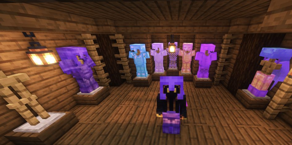enchanted Minecraft armour